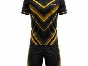 Black Golden Football Uniform
