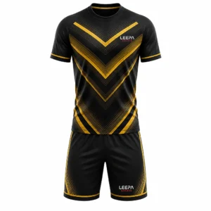 Black Golden Football Uniform