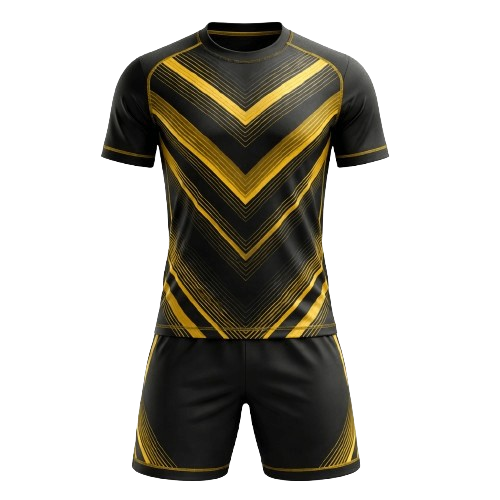 Black Golden Football Uniform