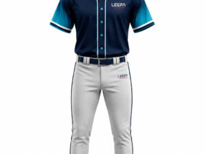 Blue & Grey Baseball Uniform