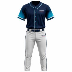 Blue & Grey Baseball Uniform