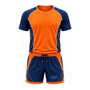 Blue Orange Soccer Uniform for Youth