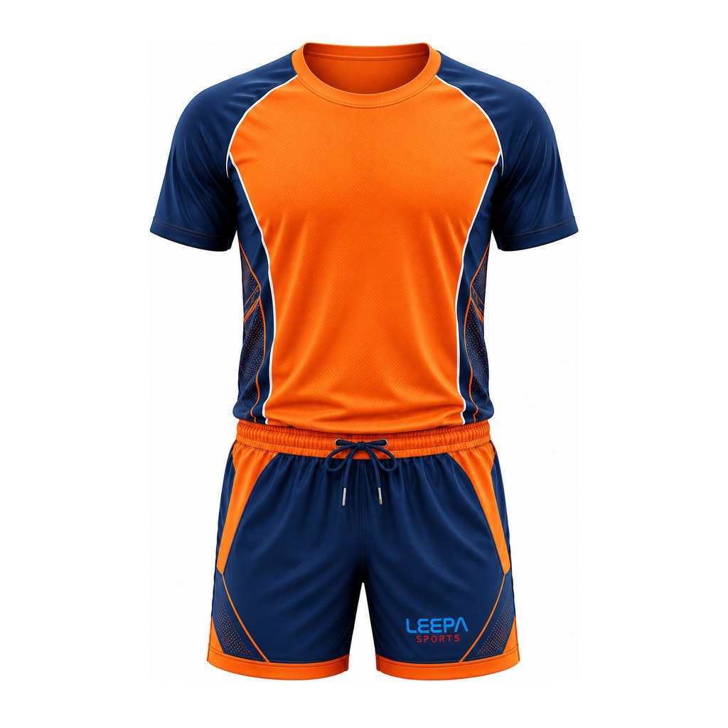 Blue Orange Soccer Uniform for Youth
