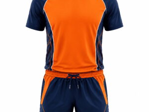 Blue Orange Football Uniform for Youth