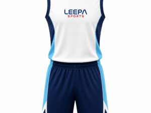 Blue White Basketball Uniform