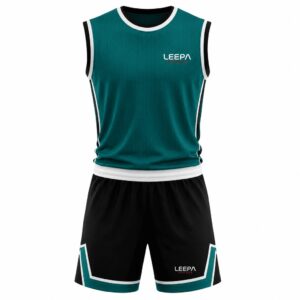 Custom Teal Basketball Uniform for Men
