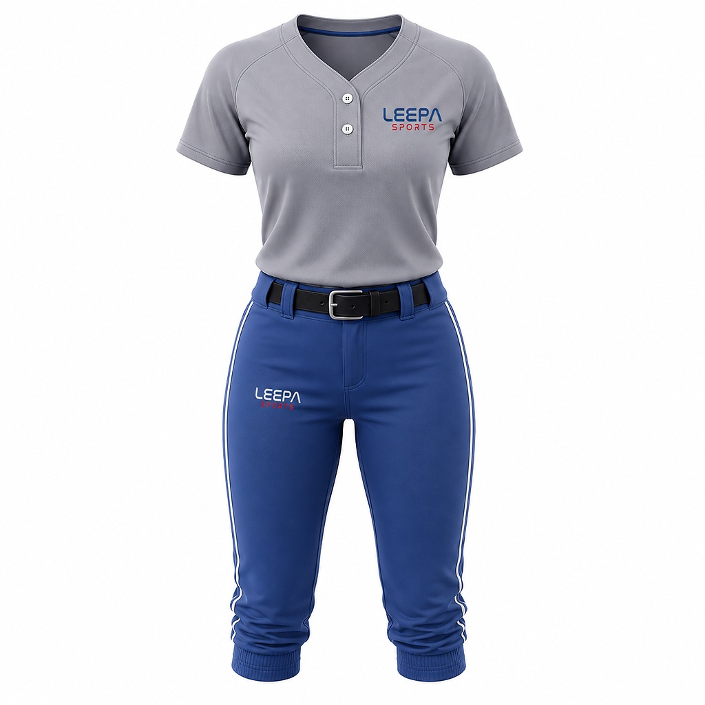 Custom Grey Softball Uniform