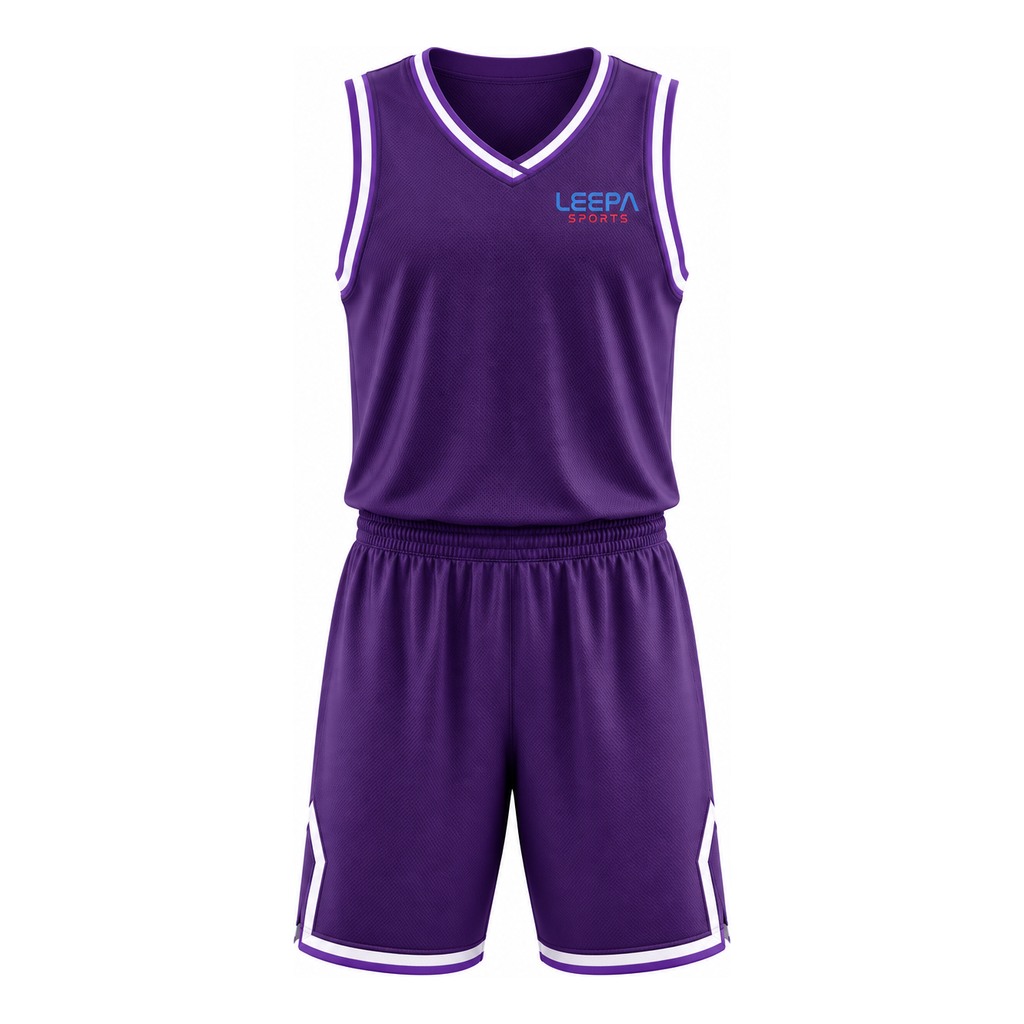 Deep Purple Basketball Uniform