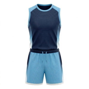 Vibrant Blue Basketball Uniform Design