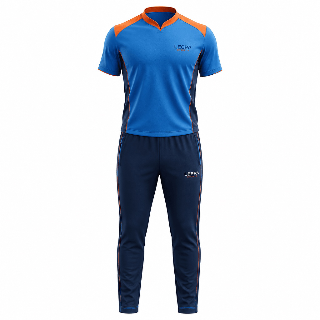 Grey Blue Cricket Uniform