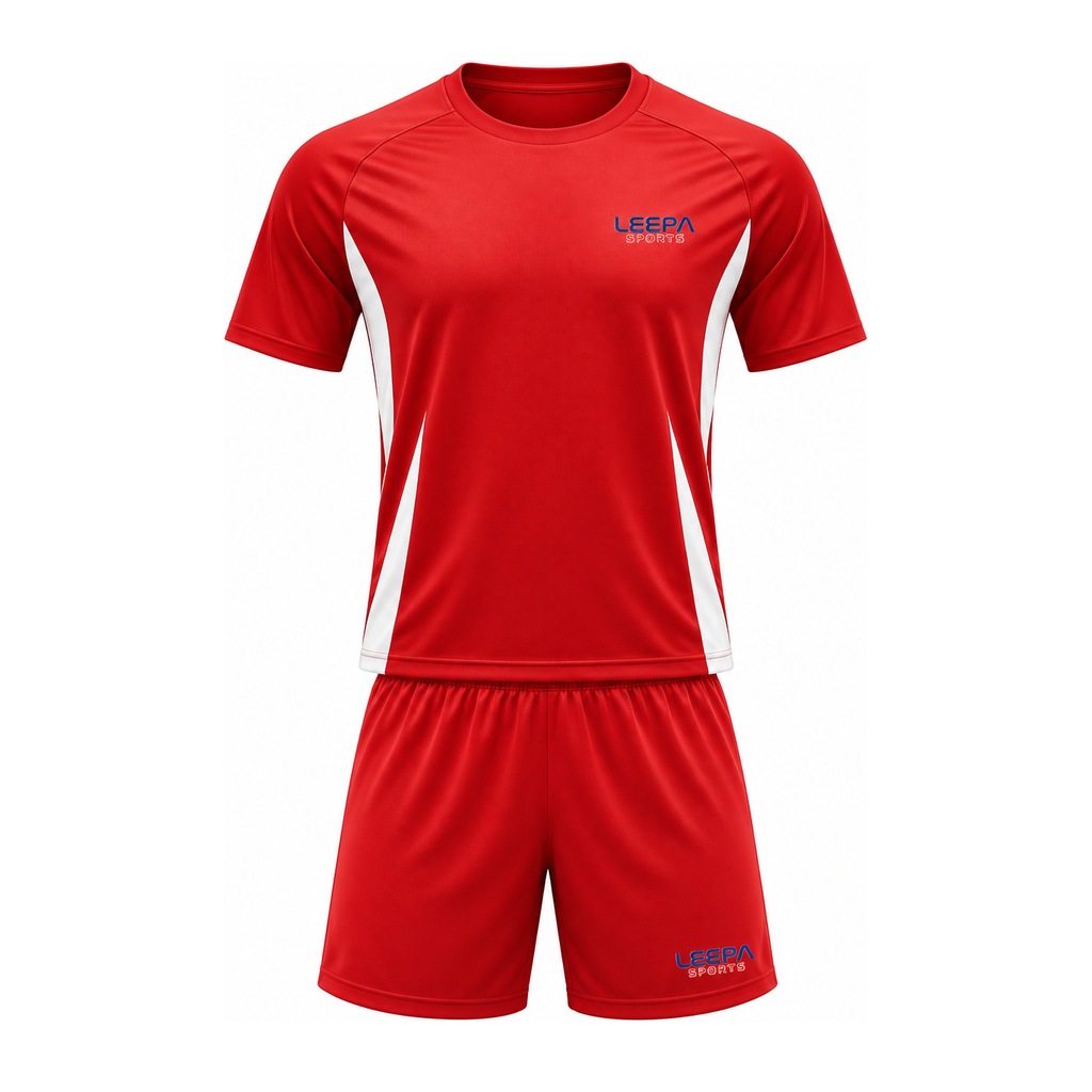 Red Soccer Uniform Design