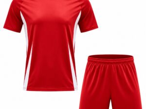 Red Football Uniform Design