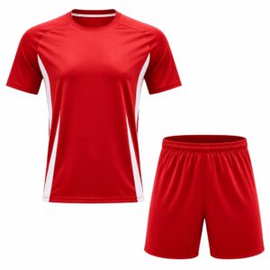 Red Football Uniform Design