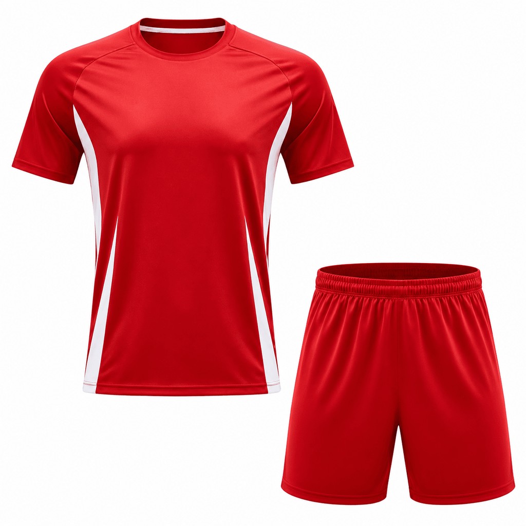 Red Football Uniform Design