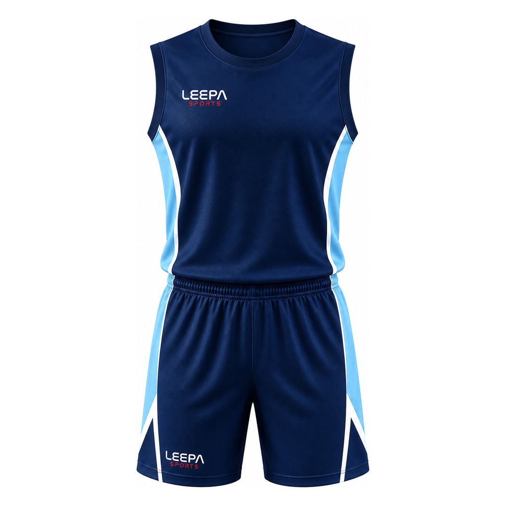 Striking Blue Basketball Uniform