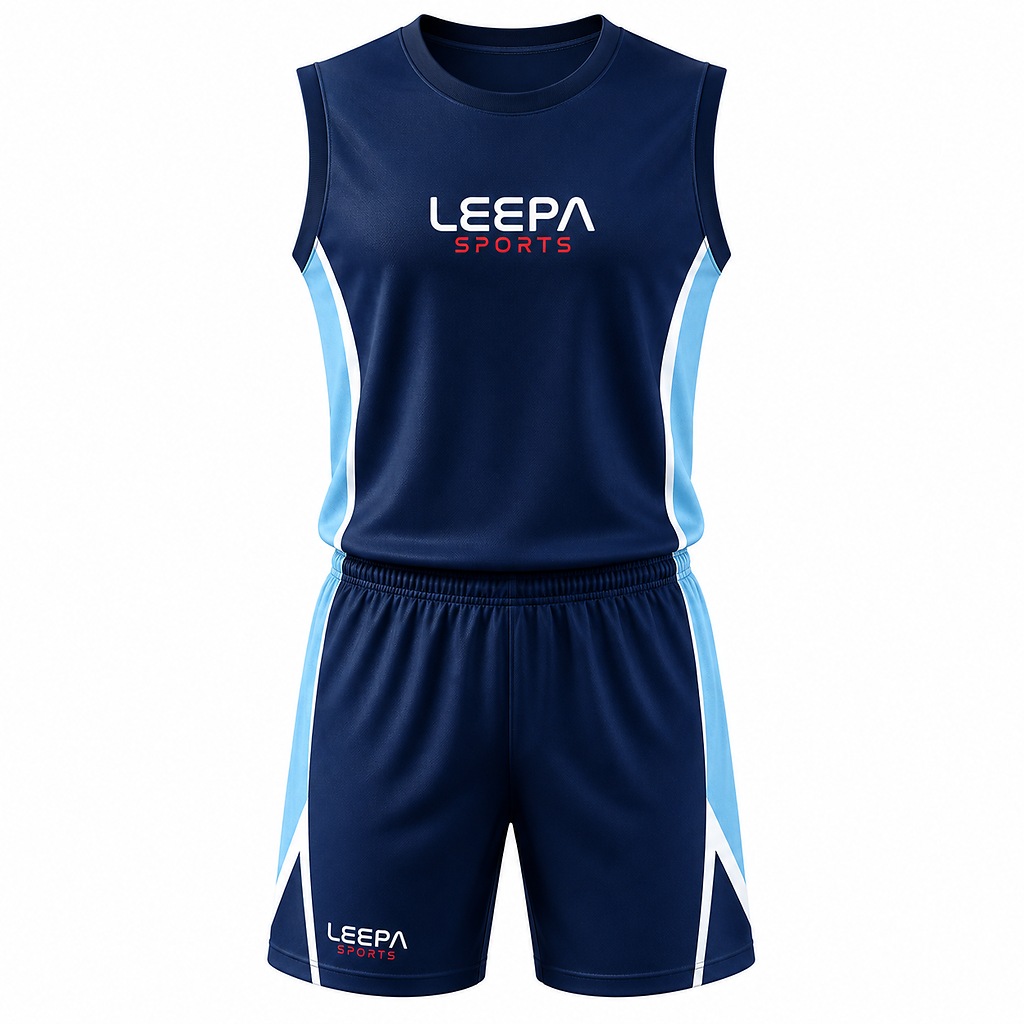 Striking Blue Basketball Uniform