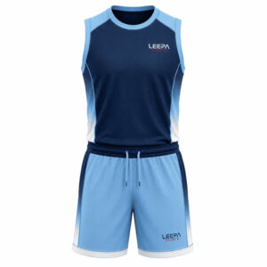 Sublimated Vibrant Blue Basketball Uniform Design