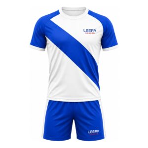 White Blue Table Tennis Uniform