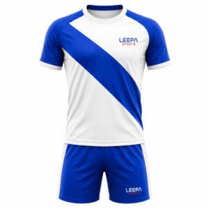 White Blue Table Tennis Uniform