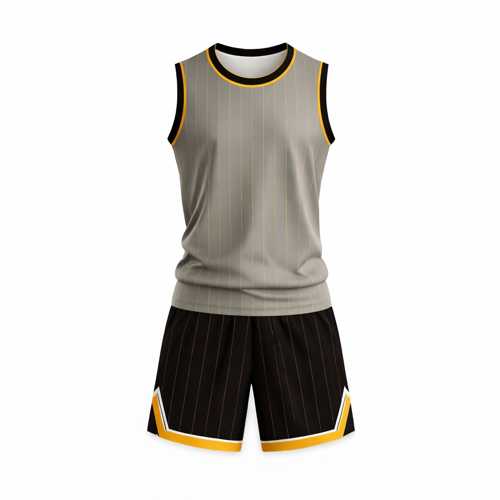 Grey Basketball Uniform for Kids