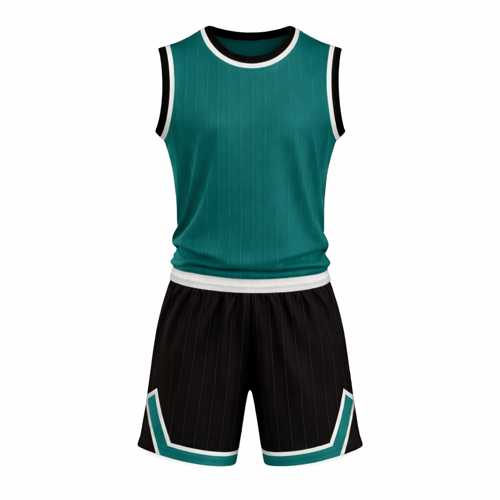 Custom Teal Basketball Uniform for Men