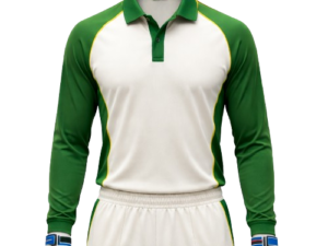 Full Sleeve White Cricket Uniform
