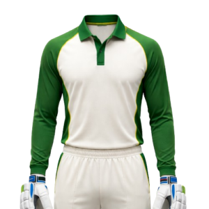 Full Sleeve White Cricket Uniform