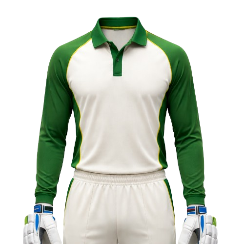 Full Sleeve White Cricket Uniform