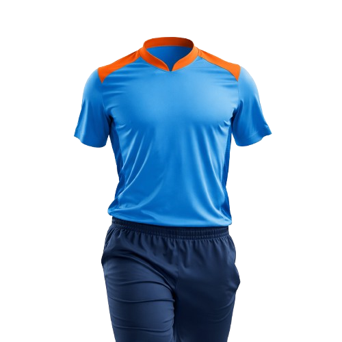 Grey Blue Cricket Uniform