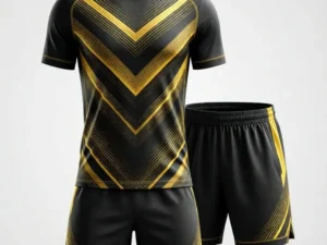 Black Golden Football Uniform