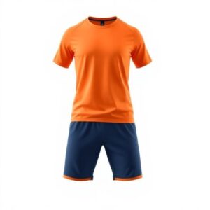 Orange Blue Football Uniform for Kids