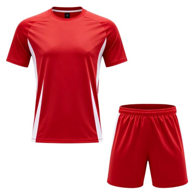 Red Football Uniform Design