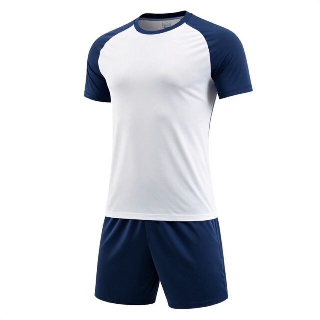 Blue White Custom Football Uniform