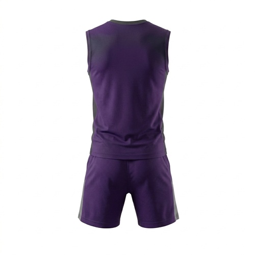 Deep purple basketball uniform
