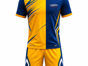 Breathable Blue-Yellow Soccer Uniform