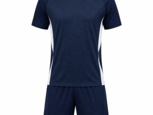 Navy Blue Breathable Badminton Uniform