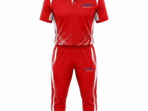 Custom Red Cricket Uniform
