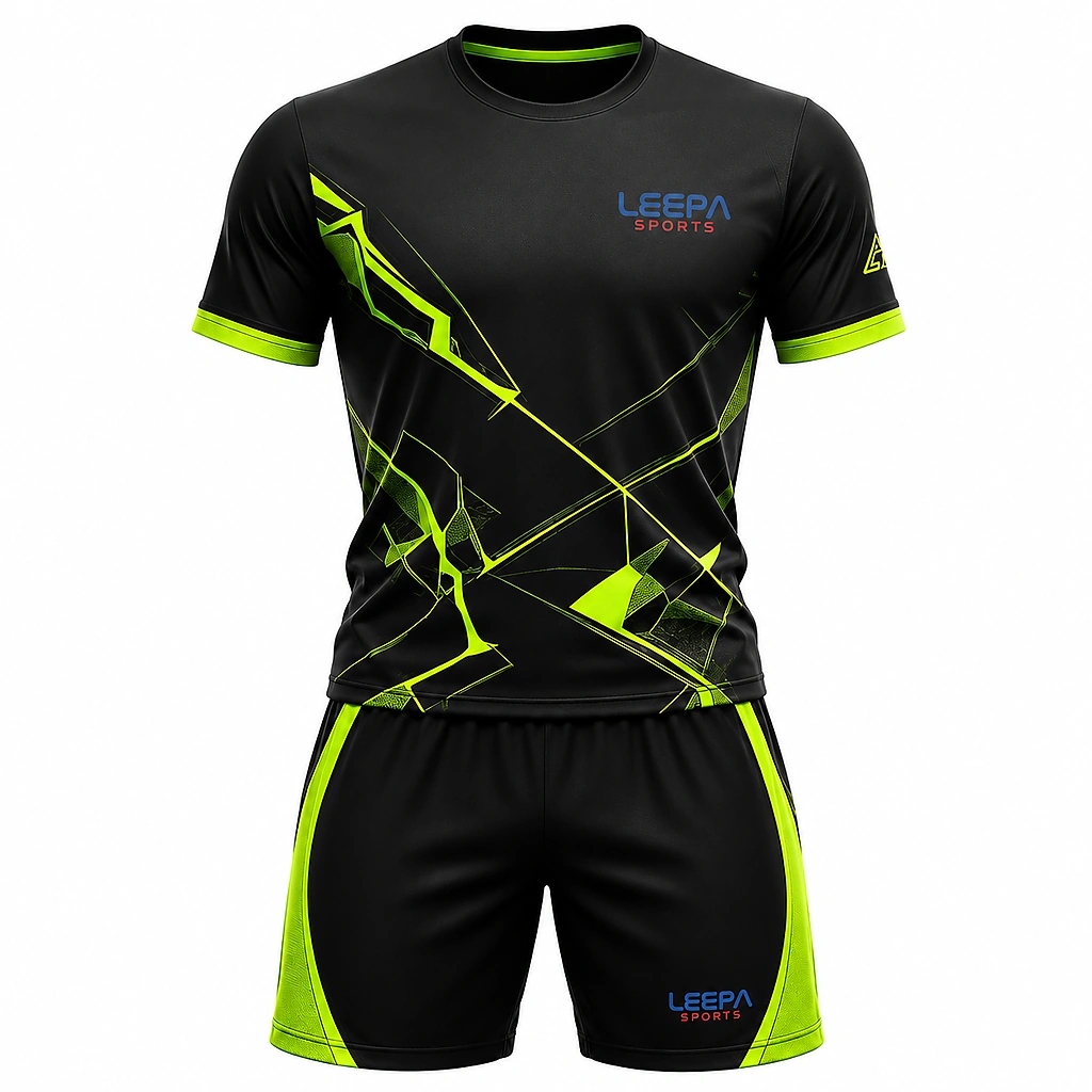 Vibrant Green & Black Padel Apparel