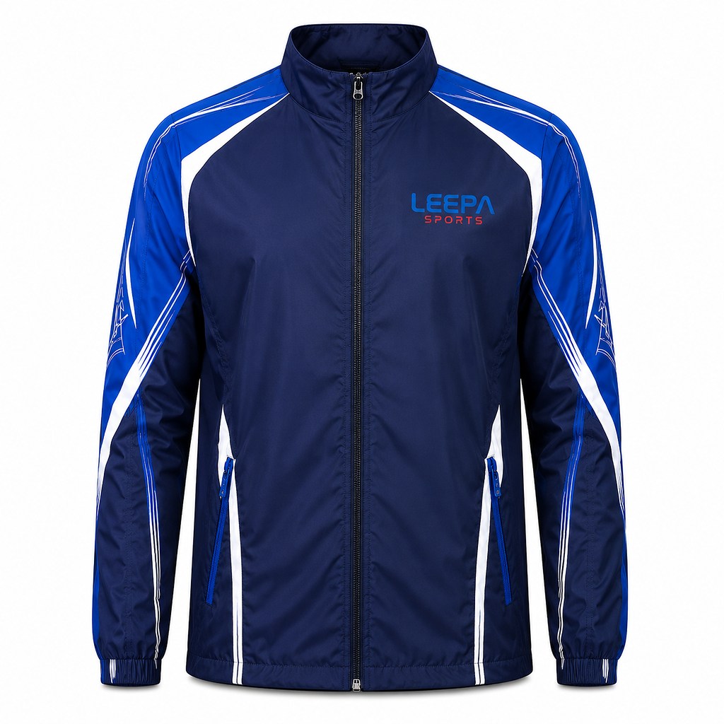 Navy Royal-blue Windbreaker Jackets