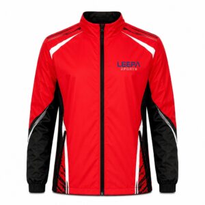 Red & Black Windbreaker Jackets