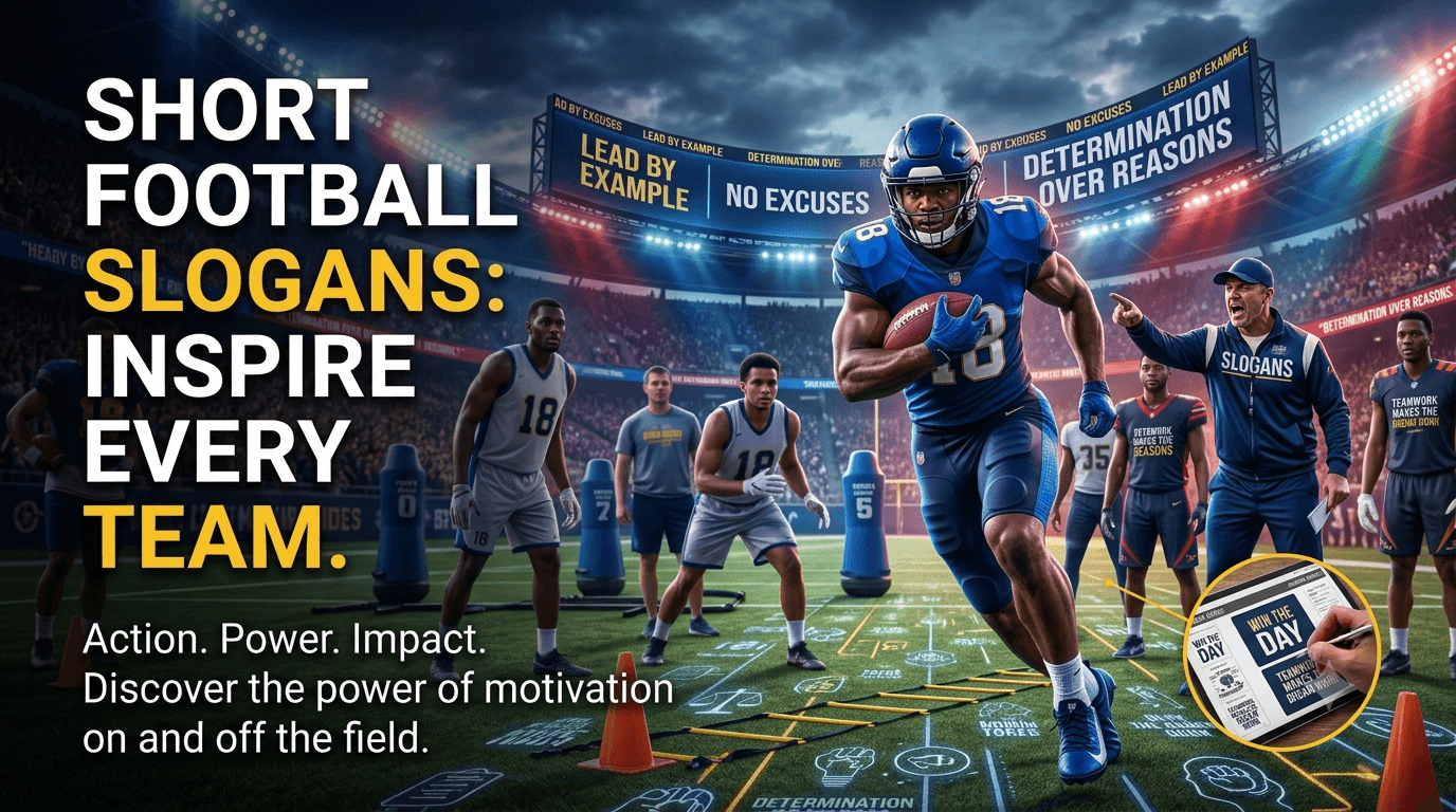 Short Football Slogans Inspire Every Team