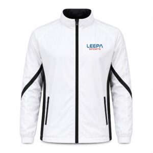 White Stand-collar Windbreaker Jackets
