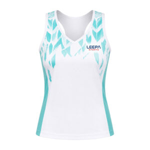 Aqua Leaf Tennis Top