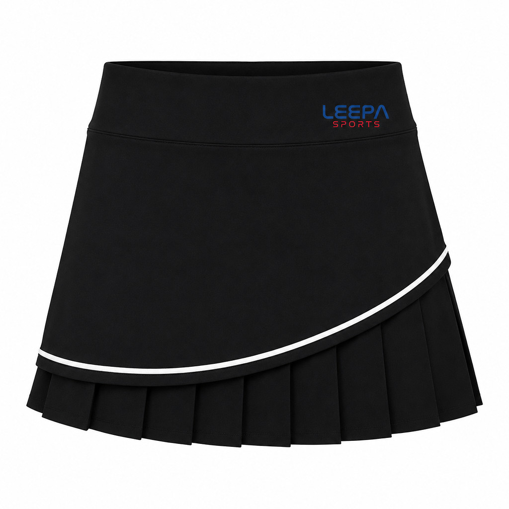 Black Pleated Tennis Skirt