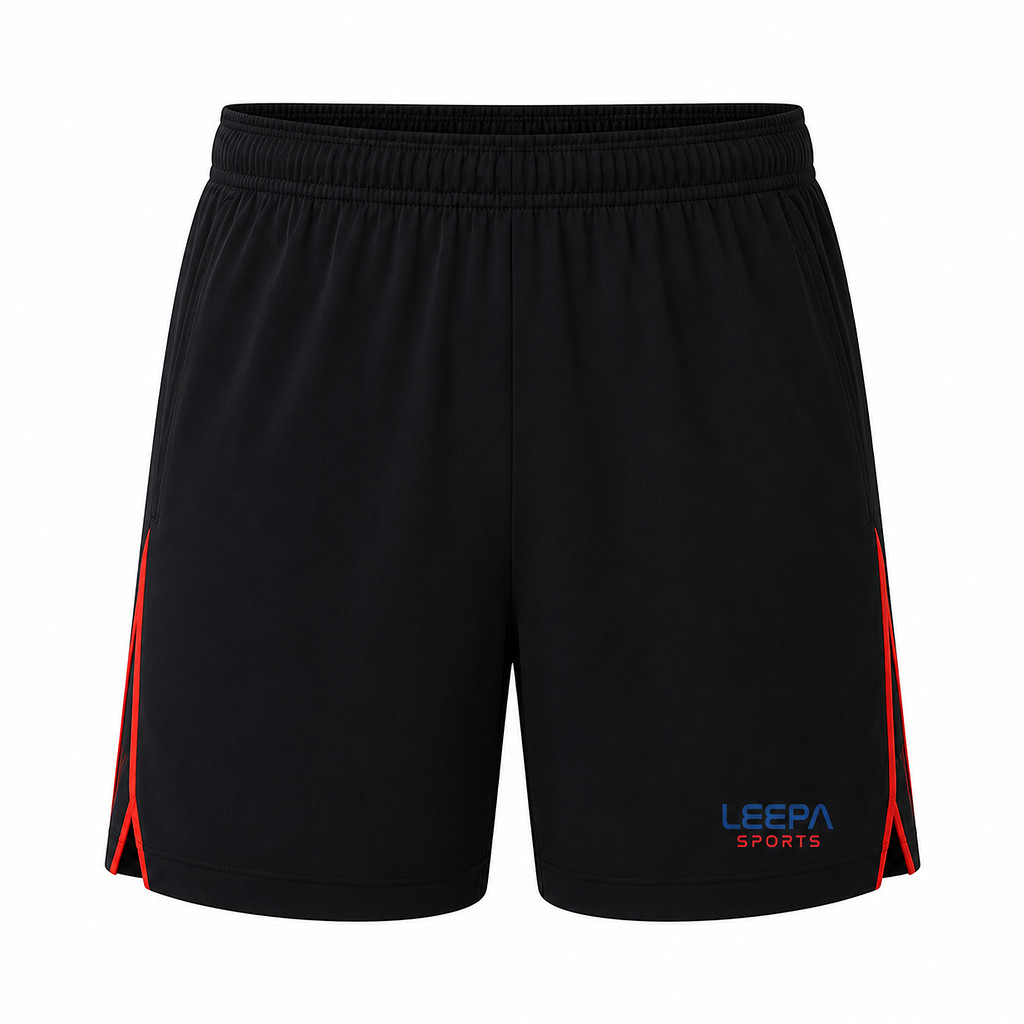 Black Red Tennis Shorts