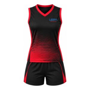 Black Red Volleyball Uniform
