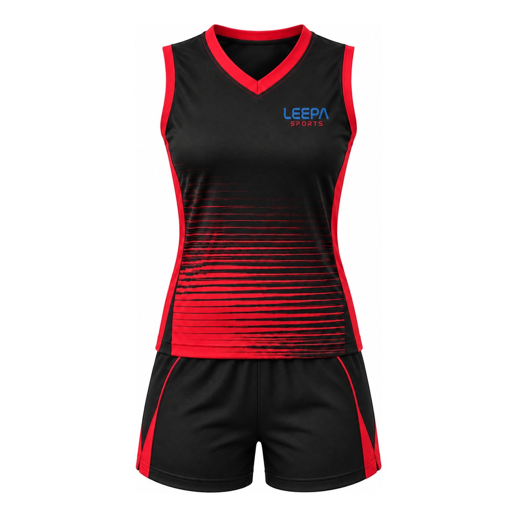 Black Red Volleyball Uniform