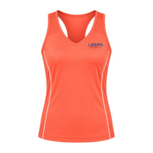 Coral Mesh Tennis Top