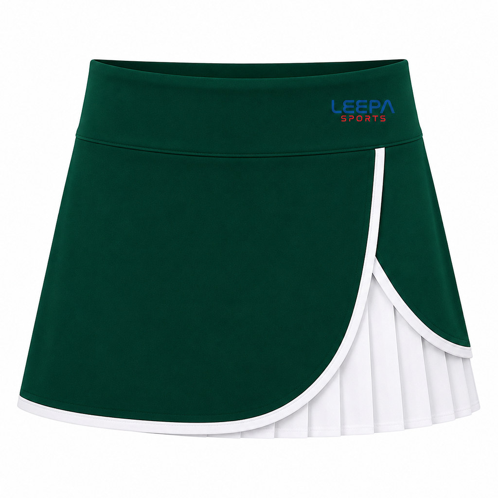 Green Wrap Tennis Skirt