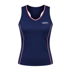 Navy Pink Tennis Top